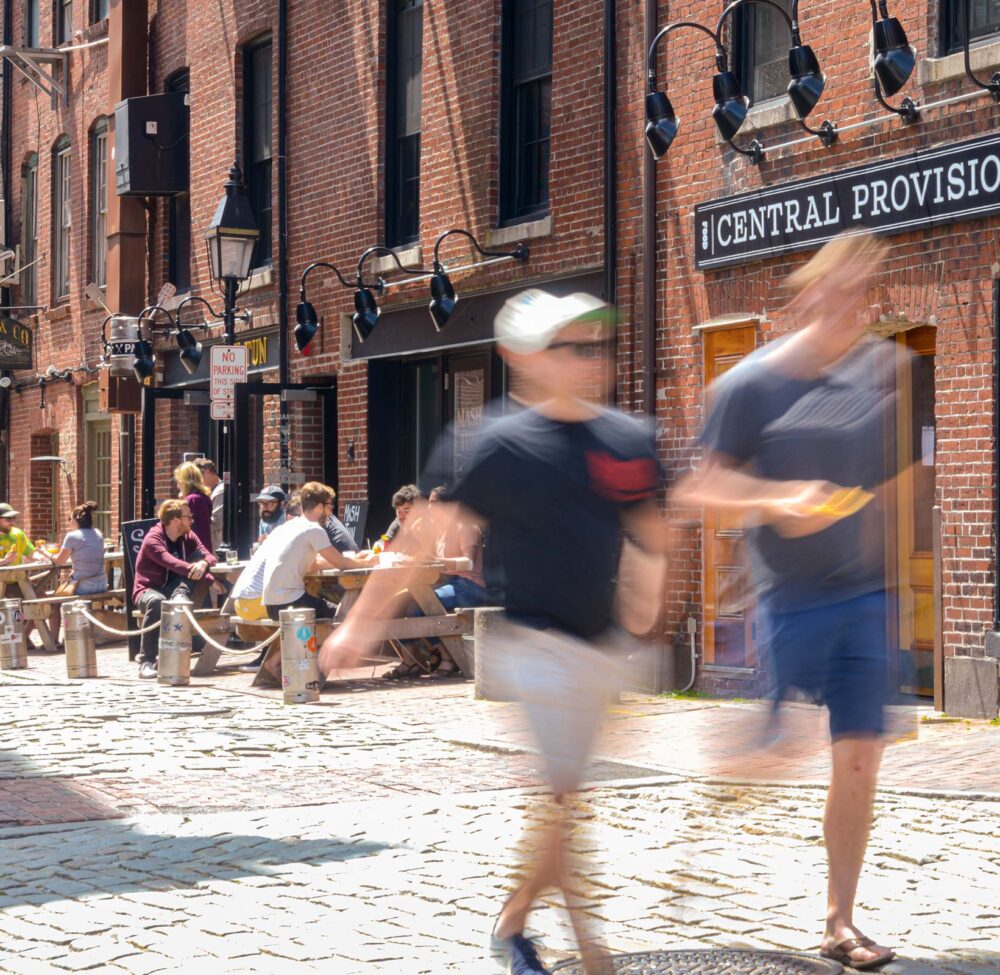 A weekend getaway along the historic Wharf Street of Portland, Maine.